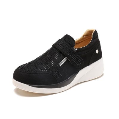 Ladmiple Women's Fashion Sneakers Slip On Womens Slip On Walking Shoes Non Slip Running Shoes Breathable Lightweight Gym Sneakers Fashion Comfort Platform Tennis Shoes