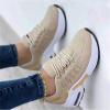 Ladmiple Sneakers For Women Black And Green Women's Slip on Sneakers Fashion Casual Athletic Gym Tennis Running Shoes Non Slip Comfort Breathable Platform Walking Shoes view 2
