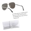 ANDWOOD Oversized Aviator Sunglasses for Women Big Large UV Protection Fashion Sun glasses UV Protection Black Mirrored Ice Blue Silver Shades view 2