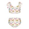 Aflyko Girls' Swimwear Alligator Pink Blue Yellow 2-Piece Bikini Set Summer Swimsuit Holiday Bathing Suit Pool Party Beachwear Water Sport Tankini Set 5-6T view 2