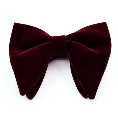 Velvet Bow Ties for Men Oversize Pre-tie Bowtie Cufflink Pock Square Set Tuxedo Bowties