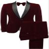 Velvet Bow Ties for Men Oversize Pre-tie Bowtie Cufflink Pock Square Set Tuxedo Bowties view 2