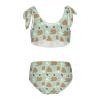 Aflyko Girls' Swimwear Capybara Spring Flower 2-Piece Bikini Set Summer Swimsuit Holiday Bathing Suit Hawaii Beachwear Water Sport Tankini Set 7-8T view 2