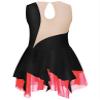 Shinsto Girls Sleeveless Figure Ice Skating Dress Sparkle Rhinestone Gymnastic Leotard Competition Costume Black&Red 16 Years view 2