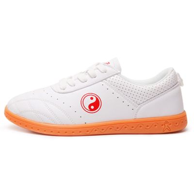 DAFLIN Taekwondo Shoes Martial Arts Sneaker Boxing Karate Kung Fu Tai Chi Shoes Sneakers Lightweight Shoes (Color : White, Size : 4.5 US)