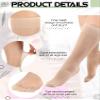 Preboun 100 Pairs Sheer Knee Stockings Bulk for Women Nylon Knee Highs Pantyhose Socks for Lady with PVC Bag(Medium,Nude) view 4