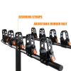 YOLOCKEY 8Pcs Bike Rack Straps Replacement Parts Bicycle Hitch Strap Bike Rack Cradle Replacement Bike Tie Down Straps Replacement Rubber Straps Spare Hook fit 1 Inch Tube view 2