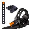 YOLOCKEY 8Pcs Bike Rack Straps Replacement Parts Bicycle Hitch Strap Bike Rack Cradle Replacement Bike Tie Down Straps Replacement Rubber Straps Spare Hook fit 1 Inch Tube view 3