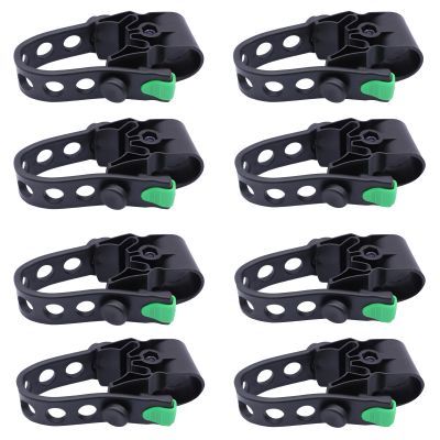YOLOCKEY 8Pcs Bike Rack Straps Replacement Parts Bicycle Hitch Strap Bike Rack Cradle Replacement Bike Tie Down Straps Replacement Rubber Straps Spare Hook fit 1 Inch Trailer Hitch