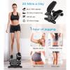 Stair Stepper for Exercise, Mini Steppers with Resistance Band, Hydraulic Mute Stepper with LCD Monitor and Resistance Bands for Home Gym Workout,Red view 3