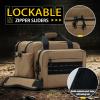 VEAGIA Range Bag,Pistol Case,Gun Range Bags For Handguns And Ammo Pouch 2 Pistols Soft Carrying Shooting Bag (Brown 3.0) view 2