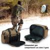 VEAGIA Range Bag,Pistol Case,Gun Range Bags For Handguns And Ammo Pouch 2 Pistols Soft Carrying Shooting Bag (Brown 3.0) view 3