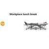 Patio Lounge Chairs Folding Camping Beds for Adults, Camping Cot with Mattress, Large Pockets Portable Folding Camp Cots Sunbathing Lounger Bed with Carry Bag, for Camping, Beach, BBQ, Hiking, B view 2
