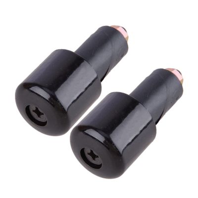 ciciTree 2pcs Black Solid Iron Handle Bar End Heavy Weight Vibration Reducing Grip Plug 7/8" 22mm