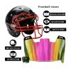 Football Visor Youth Football Helmet Visor Scratch Resistant UV Block Facial Protection Visor for Football Helmet (Purple) view 2
