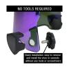 Football Visor Youth Football Helmet Visor Scratch Resistant UV Block Facial Protection Visor for Football Helmet (Purple) view 3