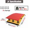 HAIXHX Wooden Adults Teens Springboard, Pro Curved Spring Board with 6 Manganese Steel Springs for Home Room Athletics Training Ground (Color : Green) view 3