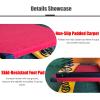 HAIXHX Wooden Adults Teens Springboard, Pro Curved Spring Board with 6 Manganese Steel Springs for Home Room Athletics Training Ground (Color : Green) view 4