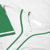 DIGITMON Men's Baseball Jersey Button Down Premium Hip Hop T Shirts Sports Uniform Green Sleeve, Small view 4