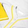 DIGITMON Men's Baseball Jersey Button Down Premium Hip Hop T Shirts Sports Uniform Yellow Sleeve, Large view 4
