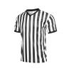 redgino Men's Referee Shirt Black & White Stripe Costume Umpire Jersey Football Basketball Halloween Accessories XXL view 1