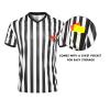redgino Men's Referee Shirt Black & White Stripe Costume Umpire Jersey Football Basketball Halloween Accessories XXL view 2