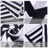 redgino Men's Referee Shirt Black & White Stripe Costume Umpire Jersey Football Basketball Halloween Accessories XXL view 4