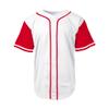 DIGITMON Men's Baseball Jersey Button Down Premium Hip Hop T Shirts Sports Uniform RED Sleeve, Small view 3