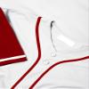 DIGITMON Men's Baseball Jersey Button Down Premium Hip Hop T Shirts Sports Uniform RED Sleeve, Small view 4