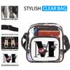 bisibuy Floral M Letter Clear Crossbody Bag Clear Messenger Bag Shoulder Bags Clear Purse Stadium Approved for Concerts Sports Events Work Travel view 2