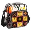 bisibuy African Ornaments Pattern Clear Crossbody Bag Clear Messenger Bag Shoulder Bags Clear Purse Stadium Approved for Concerts Sports Events Work Travel view 1