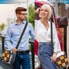 bisibuy African Ornaments Pattern Clear Crossbody Bag Clear Messenger Bag Shoulder Bags Clear Purse Stadium Approved for Concerts Sports Events Work Travel view 2