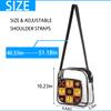 bisibuy African Ornaments Pattern Clear Crossbody Bag Clear Messenger Bag Shoulder Bags Clear Purse Stadium Approved for Concerts Sports Events Work Travel view 4