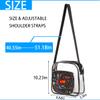 bisibuy Science Lab Education Themed Clear Crossbody Bag Clear Messenger Bag Shoulder Bags Clear Purse Stadium Approved for Concerts Sports Events Work Travel view 3
