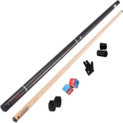 WLONK Pool Cue Stick Maple 19Oz Paint-Free Process, Pool Cue 57Inch Bullet Fast Interface Tips 11.5-13Mm, 1/2 Split Billiard Pool Cue Adult,Pool Cue Rod Barrel Set,Tips13mm(Color:b,Size:Tips13Mm)