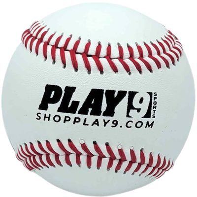 SHOP PLAY 9 Play9 Baseball Training Ball - Leather Baseball Pitching & Throwing Trainers - Spin Ball for Pitchers & Catchers, Youth & Adult (Regular Spinner)