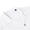 Alimens & Gentle Linen Shirts for Men Camp Short Sleeve Button Down Shirts Cotton Summer Beach Cuban Shirts Vacation Hawaiian Shirts White view 3