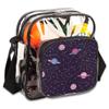 bisibuy Space Planet Clear Crossbody Bag Clear Messenger Bag Shoulder Bags Clear Purse Stadium Approved for Concerts Sports Events Work Travel view 1
