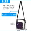 bisibuy Space Planet Clear Crossbody Bag Clear Messenger Bag Shoulder Bags Clear Purse Stadium Approved for Concerts Sports Events Work Travel view 3