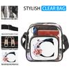 bisibuy Letter C Flower Black Panther Clear Crossbody Bag Clear Messenger Bag Shoulder Bags Clear Purse Stadium Approved for Concerts Sports Events Work Travel view 2