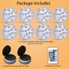 Seaponer Boat Lights Wireless Battery Operated, Waterproof Marine Led Light for Deck Light Courtesy Interior Lights, for Fishing Kayak Duck Jon Bass Boat, RGB Multi Color Remote Controlled, 8pcs view 2