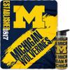 Boelter Brands Licensed NCAA Collegiate Fan Bundle includes Water Bottle and Fleece Blanket (Michigan Wolverines) view 1