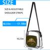 bisibuy Sport Wrestling Clear Crossbody Bag Clear Messenger Bag Shoulder Bags Clear Purse Stadium Approved for Concerts Sports Events Work Travel view 3