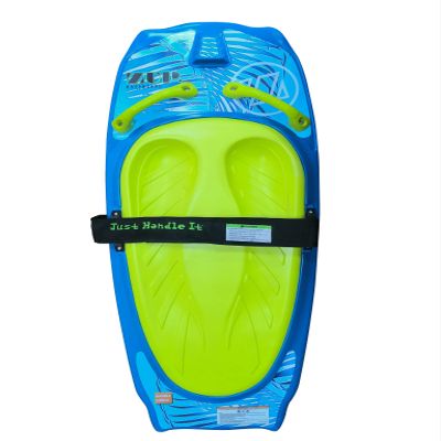 ZUP Kneeboard with Adjustable Padded Strap with Comfortable EVA Foam Pad, Ideal for Watersports and Knee Boarding, 50 x 20, Blue w/ Lime Pad
