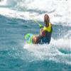 ZUP Kneeboard with Adjustable Padded Strap with Comfortable EVA Foam Pad, Ideal for Watersports and Knee Boarding, 50 x 20, Blue w/ Lime Pad view 4