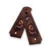 Zib Grips, 1911 Grips, Dragon Grips, 1911 Accessories, 1911 Ambi Safety Cut Grips, 1911 Full Size, for Ruger, Colt, Kimber, Taurus, Remington and Widely Fits 1911 Models, Brown, Black, Rusty Walnut view 2