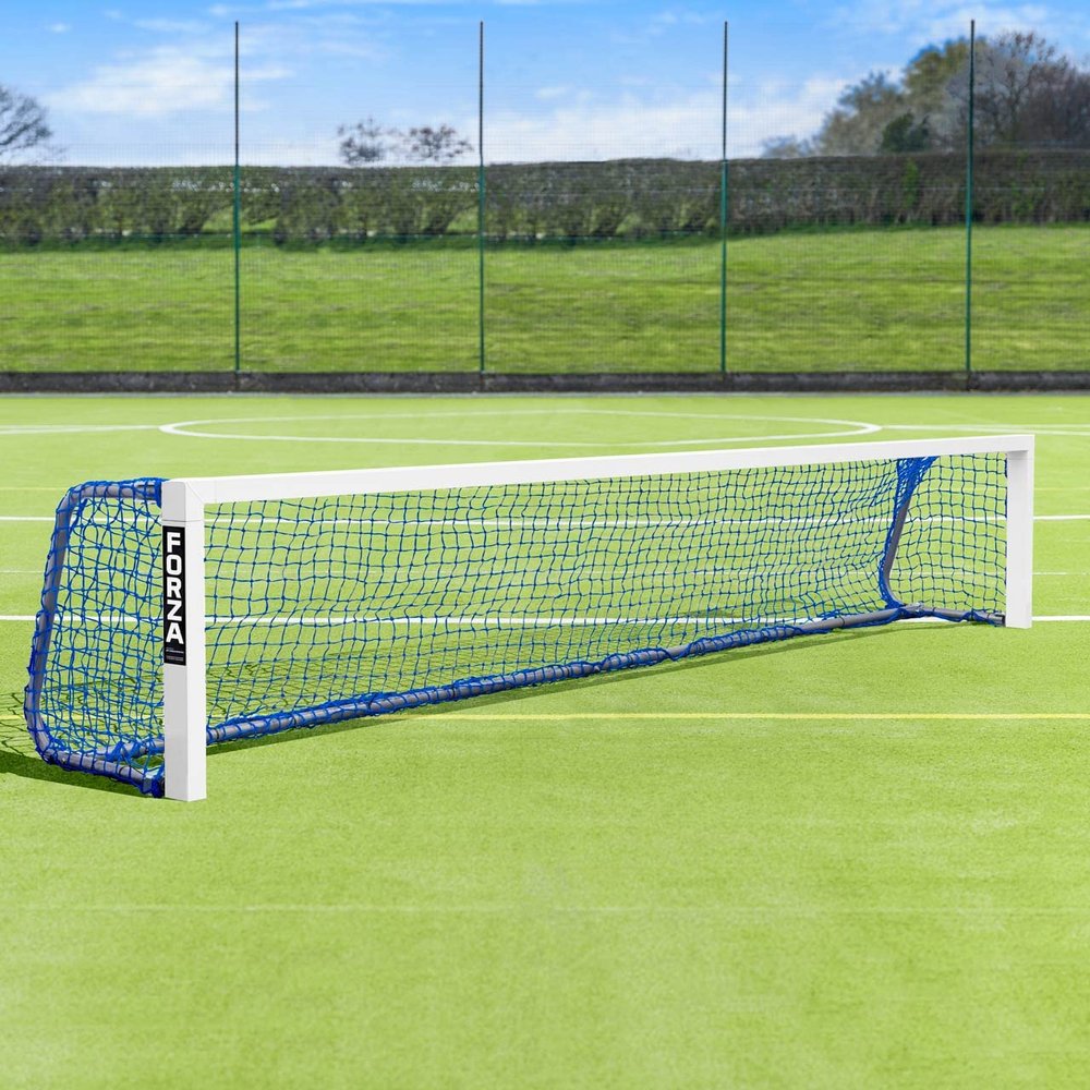Forza Alu Mini Target Soccer Goal [Aluminum Soccer Practice Goal] - Blue Or Black Net (Blue Net, 12ft x 2ft (144in x 24in))