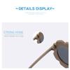 Round Flower Sunglasses Flexible Bendable Flower Glasses Cute Outdoor Beach Eyewear for Girls, Boys and Kids (White) view 3