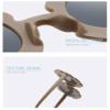 Round Flower Sunglasses Flexible Bendable Flower Glasses Cute Outdoor Beach Eyewear for Girls, Boys and Kids (White) view 4