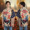 228CLOSET Chicken Hawaiian Shirt for Men - Rise & Shine Button Down Shirt Men, Mens Hawaiian Shirt Set 25 Size 4XL view 2